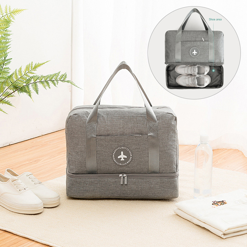 Dry And Wet Separation Travel Bag Tourism Fitness Storage Pouch Women’s Clothes Shoes Daily Necessities Duffle Package Supplies