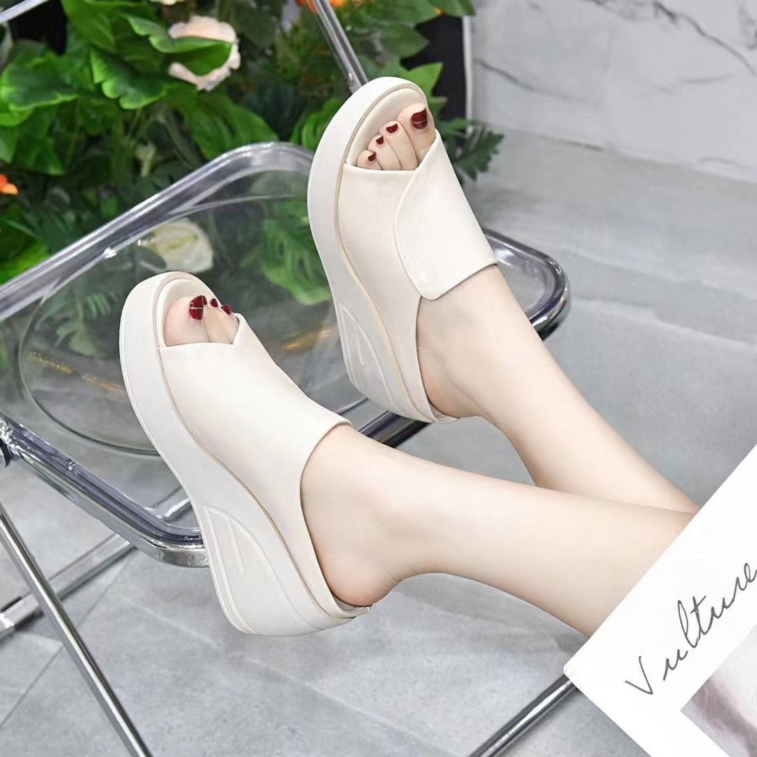 New Real Soft Leather Wedge Sandals Women’s Summer